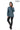 Taylor Petrol Blue Genuine Lambskin Leather Jacket