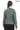 FLORA SAGE GREEN GENUINE LEATHER RUFFLE DETAILED ASYMMETRICAL JACKET