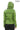 JAEEN Green Genuine Lambskin Leather Jacket with Detachable Hood