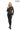 FLORA BLACK GENUINE LEATHER RUFFLE DETAILED ASYMMETRICAL JACKET