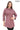 Roselle Genuine Lambskin Dusty Rose Leather Jacket with Ruched Collar and Sculpted Waist