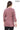 Roselle Genuine Lambskin Dusty Rose Leather Jacket with Ruched Collar and Sculpted Waist