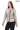 FLORA BEIGE GENUINE LEATHER RUFFLE DETAILED ASYMMETRICAL JACKET