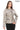 FLORA BEIGE GENUINE LEATHER RUFFLE DETAILED ASYMMETRICAL JACKET