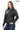 LUNARA NOIR – Quilted Shoulder Leather Jacket