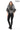 NOIR ÉLÉGANCE Women’s Black Leather Jacket with Silver Fox Fur
