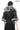 NOIR ÉLÉGANCE Women’s Black Leather Jacket with Silver Fox Fur