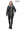 SAVELIA BLACK Fox Fur Trim Lambskin Leather Jacket