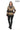 Aurevine Women’s Gold Genuine Leather Jacket with Knit Shawl Collar and Suede Contrast Panels