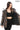 SAVELIA TAUPE Fox Fur Trim Lambskin Leather Jacket