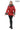 AURELIA SILVER FOX – Hooded Leather Coat Red