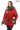 AURELIA SILVER FOX – Hooded Leather Coat Red