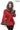 AURELIA SILVER FOX – Hooded Leather Coat Red