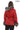 AURELIA SILVER FOX – Hooded Leather Coat Red