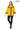 SOLARA YELLOW – Women’s Genuine Leather Designer Jacket with Contrast Trim