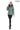 ELIVE MINT GREEN Fur Hooded Leather Jacket