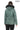 ELIVE MINT GREEN Fur Hooded Leather Jacket