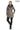 ALVEA TAUPE Detachable Hood Genuine Lambskin Leather Coat with Double-Zip Closure