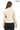 ELara Women’s Beige Genuine Leather Jacket