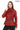 JAEEN Red Genuine Lambskin Leather Jacket with Detachable Hood