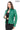 ELara Women’s Green Genuine Leather Jacket
