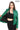 ELara Women’s Green Genuine Leather Jacket