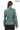 SADERNES Turquoise Women’s Genuine Lamb Leather Jacket with Stand Collar