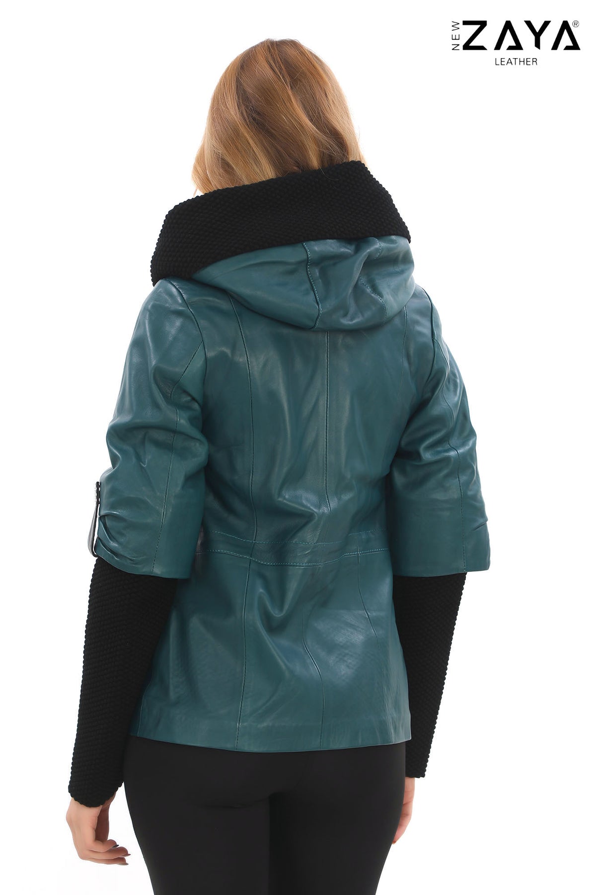 Chloegt Petrol Blue Hooded Jacket