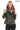 JAEEN Khaki Genuine Lambskin Leather Jacket with Detachable Hood