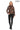 Virella Women’s Brown Genuine Leather Jacket with Stand Collar