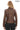 Virella Women’s Brown Genuine Leather Jacket with Stand Collar