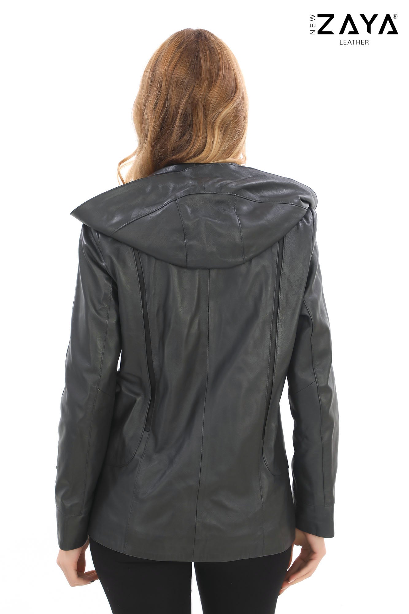 Taylor Anthracite Genuine Lambskin Leather Jacket