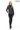 Verona Genuine Leather Black Asymmetric Biker Jacket with Quilted Panel Details
