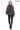 ATHENA ANTHRACITE GENUINE LEATHER & SUEDE PANELLED STATEMENT JACKET Anthracite