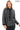 ATHENA ANTHRACITE GENUINE LEATHER & SUEDE PANELLED STATEMENT JACKET Anthracite