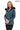 ELIVE COBALT BLUE Fur Hooded Leather Jacket
