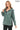 Udine Genuine Lambskin Mint Green Leather Jacket with Snap Button Pockets