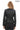 CLAR Black Asymmetrical Genuine Lambskin Leather Jacket with Snap Button Detail