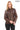 SADERNES Brown Women’s Genuine Lamb Leather Jacket with Stand Collar