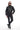 Women’s Genuine Leather Woven Panel Bomber Jacket