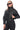 Women’s Genuine Leather Woven Panel Bomber Jacket