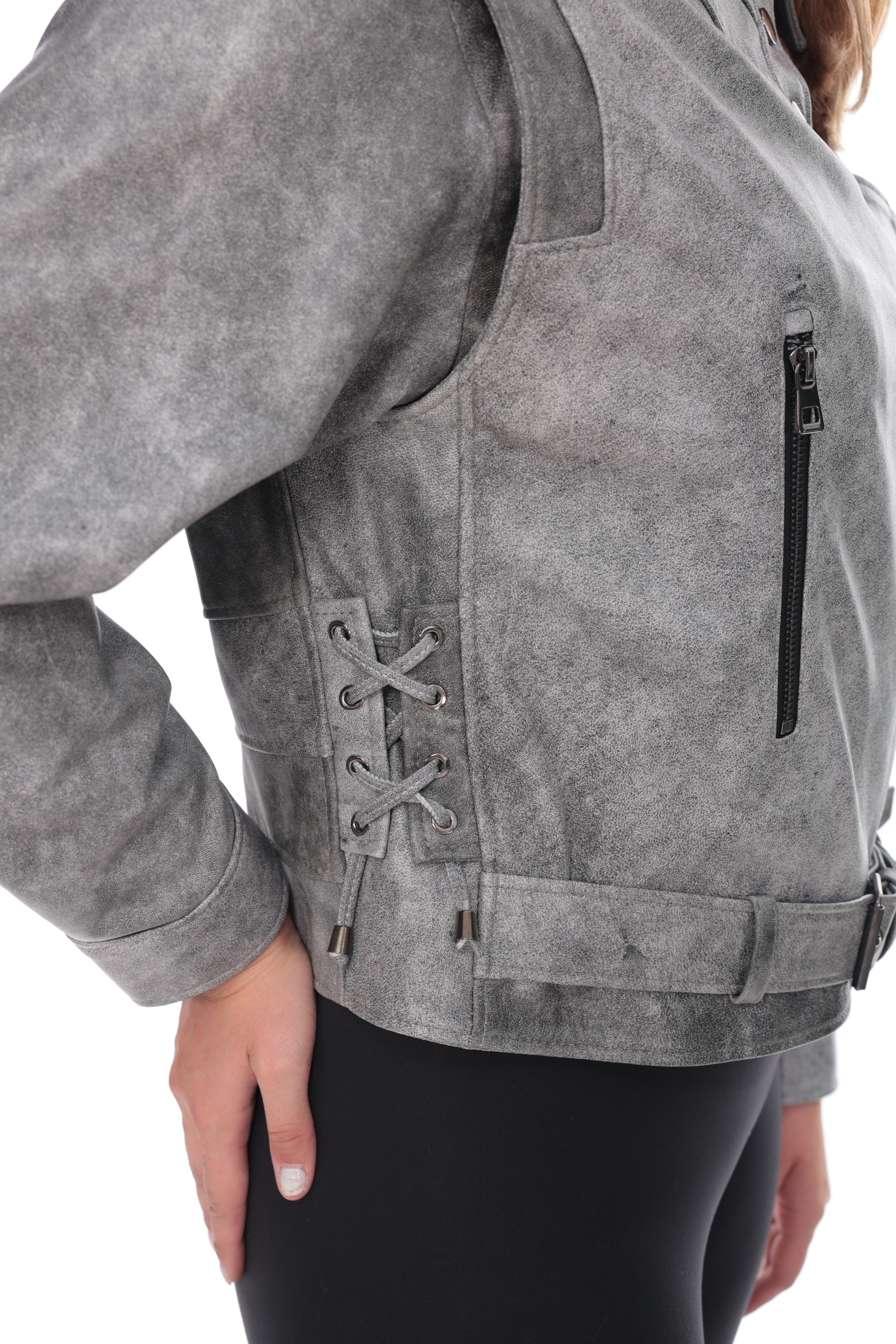 Women’s Genuine Leather Biker Jacket