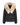 Women’s Black Down Puffer Jacket with Oversized Natural Fox Fur Hood