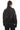 LYVIA Black Genuine Leather Asymmetrical Panel Jacket