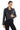 ÉCLAT NOIR – Cropped Leather Moto Jacket Black