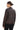 MILANO BLACK GENUINE LEATHER MINIMALIST MANDARIN COLLAR JACKET Brown