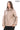 AURA BEIGE GENUINE LEATHER PERFORATED DETAILED JACKET