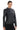 MILANO BLACK GENUINE LEATHER MINIMALIST MANDARIN COLLAR JACKET Black