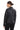 MILANO BLACK GENUINE LEATHER MINIMALIST MANDARIN COLLAR JACKET Black