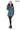 ALVEA BLUE Detachable Hood Genuine Lambskin Leather Coat with Double-Zip Closure